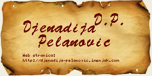 Đenadija Pelanović vizit kartica